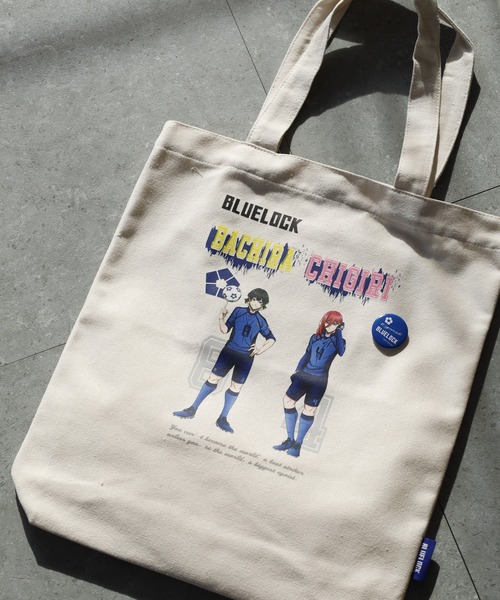 FUNALIVE(ファンアライブ)の「ブルーロック Simple Canvas tote(トートバッグ・メンズ・ブラック系2/ターコイズブルー/イエロー/キナリ/ブラック系1/ブラック系3・フリー)」の6枚目の写真