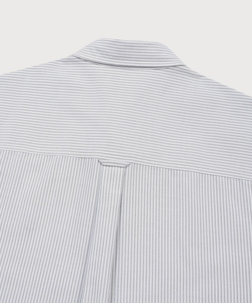 COVERNAT(カバーナット)の「COOLMAX C LOGO OXFORD STRIPED HALF SHIRT(シャツ/ブラウス・メンズ・グリーン/ブルー/グレー・MEDIUM/SMALL/X-SMALL/X-LARGE/LARGE)」の13枚目の写真
