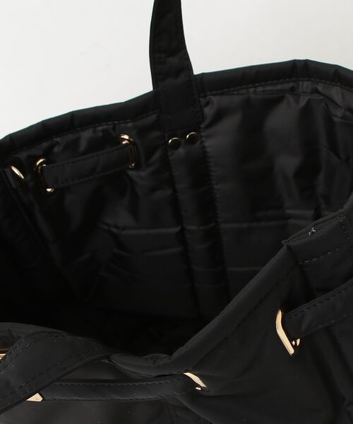 sita parantica(シータパランティカ)の「SITA PARANTICA(シータ パランティカ)BONDED POLYESTER TWILLTOTE/トートバック/Mサイズ(トートバッグ・レディース・ブラック・M)」の4枚目の写真