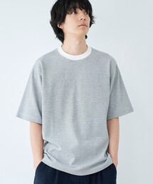 【抗菌防臭・防汚(食品、衿の皮脂汚れ)・UVカット】クリーンプラスボーダーTシャツ ショートスリーブ