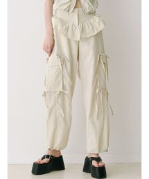 jouetie | ペプラムナイロンルーズパンツ(その他パンツ)