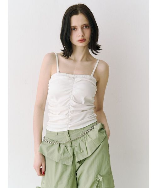 jouetie(ジュエティ)の「ペプラムナイロンルーズパンツ(その他パンツ・レディース・カーキ/ブラック/アイボリー・MEDIUM)」の20枚目の写真