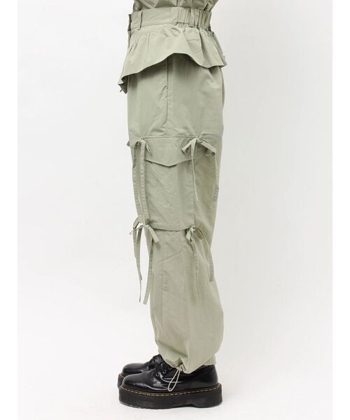 jouetie(ジュエティ)の「ペプラムナイロンルーズパンツ(その他パンツ・レディース・カーキ/ブラック/アイボリー・MEDIUM)」の17枚目の写真
