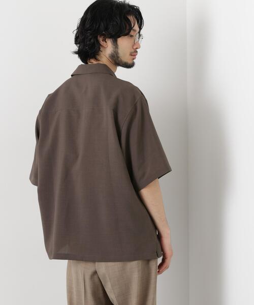 NANO universe（ナノユニバース）の「「メランジドライ」ZIPシャツブルゾン(セットアップ可)（シャツ/ブラウス・メンズ・ブラウン/その他1・L/M）」の14枚目の写真