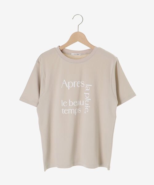 le.coeur blanc(ルクールブラン)の「【撥水・撥油・防汚】La pluieTシャツ(Tシャツ/カットソー・レディース・ブラウン/オフホワイト/ベージュ・38)」の4枚目の写真