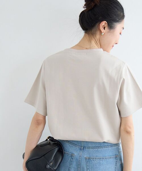 le.coeur blanc(ルクールブラン)の「【撥水・撥油・防汚】La pluieTシャツ(Tシャツ/カットソー・レディース・ブラウン/オフホワイト/ベージュ・38)」の17枚目の写真