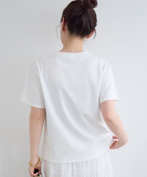 le.coeur blanc(ルクールブラン)の「【撥水・撥油・防汚】La pluieTシャツ(Tシャツ/カットソー・レディース・ブラウン/オフホワイト/ベージュ・38)」の21枚目の写真