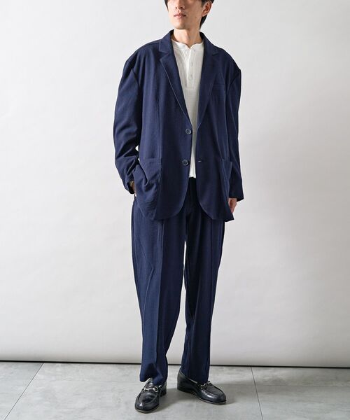 CRAFT STANDARD BOUTIQUE(クラフトスタンダードブティック)の「サッカーイージーセットアップ(セットアップ・メンズ・ブラック/ネイビー・M/L)」の5枚目の写真