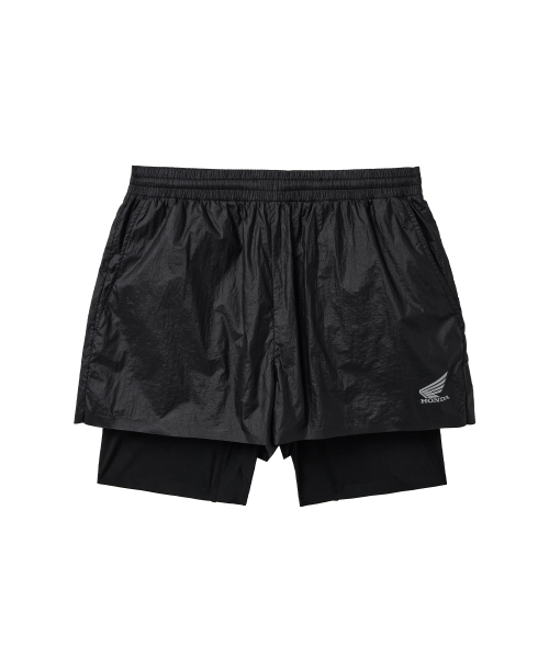 PHYPS MOTORCYCLE(フィップスモーターサイクル)の「Speed Run Layered Shorts Black(その他パンツ・レディース・その他・SMALL/MEDIUM/LARGE/X-LARGE)」の2枚目の写真