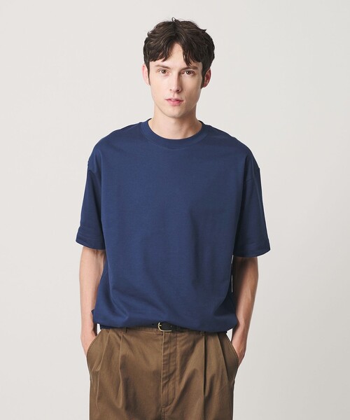 BEAUTY&YOUTH UNITED ARROWS(ビューティーアンドユースユナイテッドアローズ)の「カネマサ莫大小 メロー コットン スウェット Tシャツ MADE IN JAPAN(Tシャツ/カットソー・メンズ・ロイヤルブルー/ホワイト/ブラック/ナチュラル・XL/M/L/S)」の5枚目の写真
