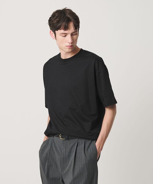 BEAUTY&YOUTH UNITED ARROWS(ビューティーアンドユースユナイテッドアローズ)の「カネマサ莫大小 メロー コットン スウェット Tシャツ MADE IN JAPAN(Tシャツ/カットソー・メンズ・ロイヤルブルー/ホワイト/ブラック/ナチュラル・XL/M/L/S)」の8枚目の写真