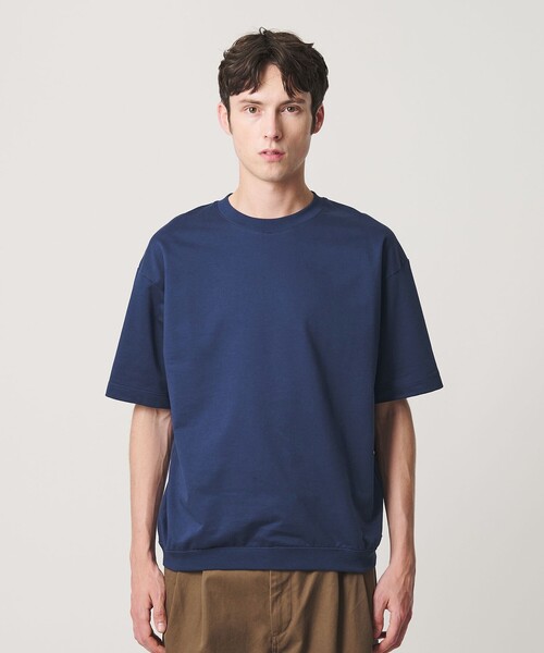 BEAUTY&YOUTH UNITED ARROWS(ビューティーアンドユースユナイテッドアローズ)の「カネマサ莫大小 メロー コットン スウェット Tシャツ MADE IN JAPAN(Tシャツ/カットソー・メンズ・ロイヤルブルー/ホワイト/ブラック/ナチュラル・XL/M/L/S)」の9枚目の写真