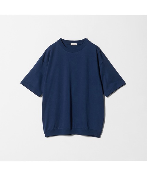 BEAUTY&YOUTH UNITED ARROWS(ビューティーアンドユースユナイテッドアローズ)の「カネマサ莫大小 メロー コットン スウェット Tシャツ MADE IN JAPAN(Tシャツ/カットソー・メンズ・ロイヤルブルー/ホワイト/ブラック/ナチュラル・XL/M/L/S)」の1枚目の写真