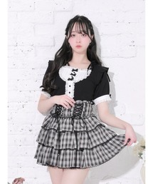 リボンストラップドーリーヨークカットソー