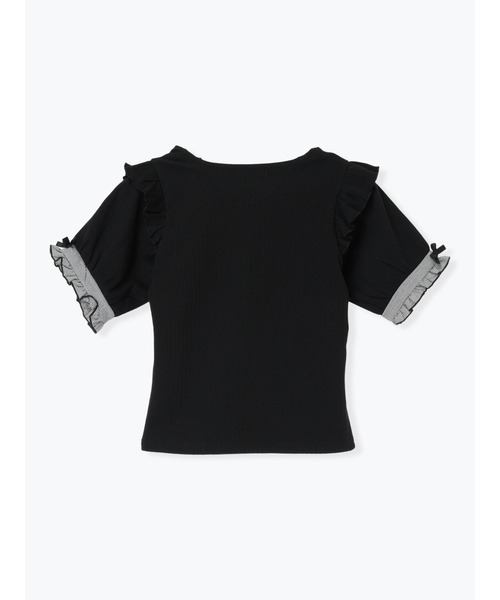 NOEMIE（ノエミー）の「リボンストラップドーリーヨークカットソー（Tシャツ/カットソー・レディース・ダークグレー/A/オフホワイト/ブラック・M）」の22枚目の写真