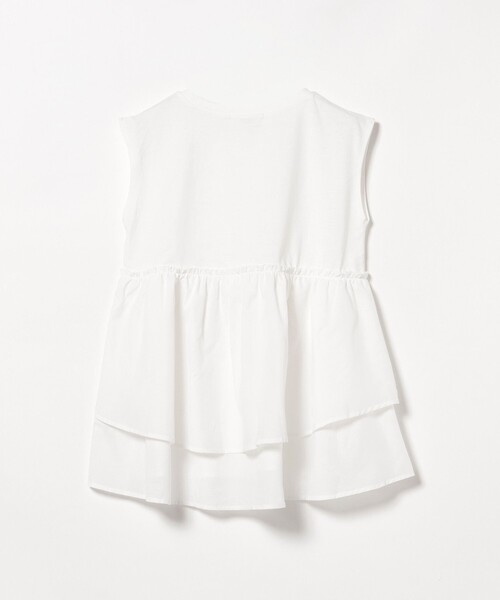 BEAMS HEART(ビームスハート)の「【洗える・異素材ドッキング】コンビ ティアード プルオーバー(Tシャツ/カットソー・レディース・オフホワイト/ブラック/ブラウン・FREE)」の16枚目の写真