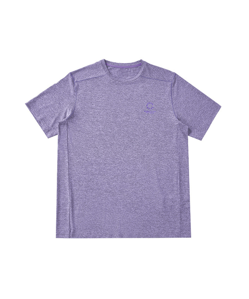 BUTTON SEOUL（ボタンソウル）の「エアライトランニンググラフィックショートスリーブ (4 COLOR)（Tシャツ/カットソー・メンズ・パープル/ホワイト/ブラック/グレー・SMALL/MEDIUM/LARGE/X-LARGE）」の4枚目の写真