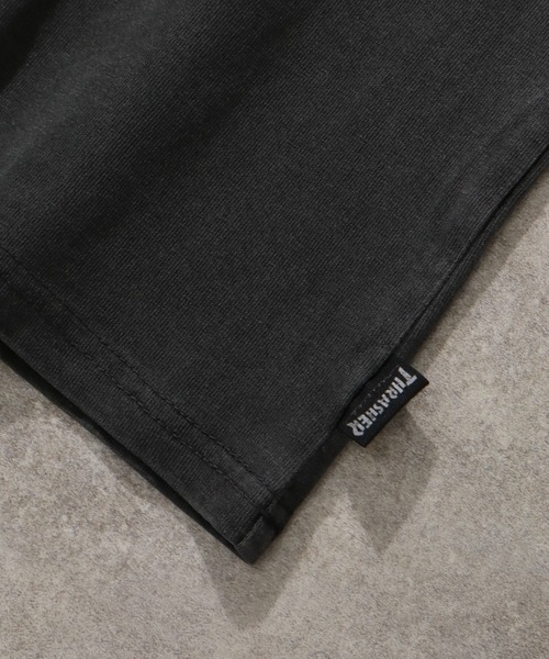 THRASHER（スラッシャー）の「【THRASHER/スラッシャー】ピグメント加工 ダメージアップリケ 半袖Tシャツ（Tシャツ/カットソー・メンズ・ピンク/ブラウン/グレー系1/ライトグレー/サックスブルー/グレー系2・L/M/XL）」の22枚目の写真