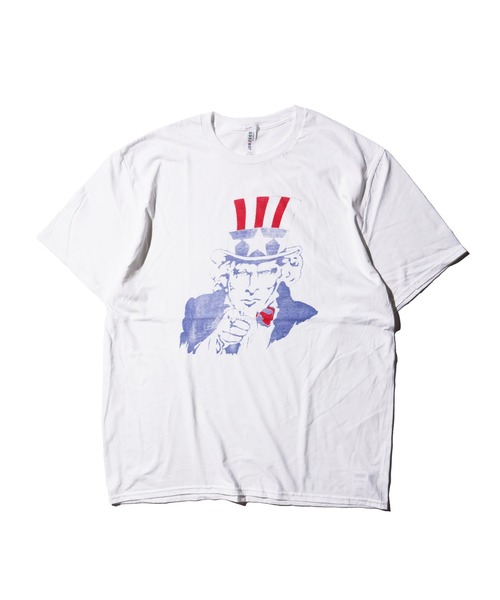 2AM(ツーエイエム)の「JERZEES ジャージーズ / "UNCLE SAM"SS TEE(Tシャツ/カットソー・メンズ・アッシュグレー/ホワイト・MEDIUM/LARGE/X-LARGE)」の3枚目の写真