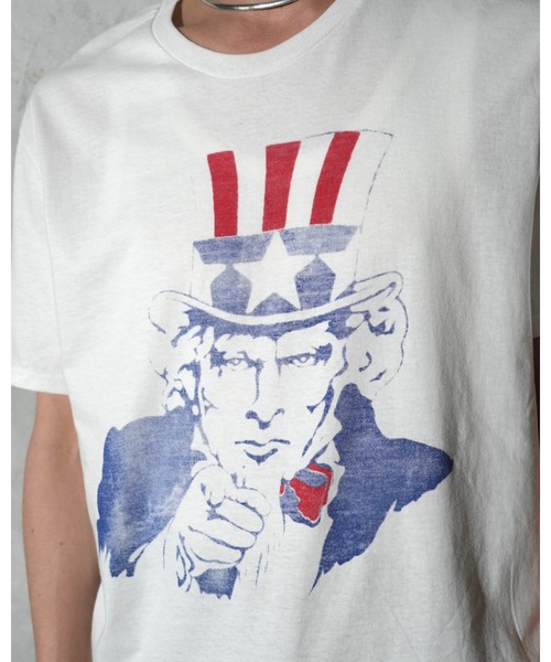 2AM(ツーエイエム)の「JERZEES ジャージーズ / "UNCLE SAM"SS TEE(Tシャツ/カットソー・メンズ・アッシュグレー/ホワイト・MEDIUM/LARGE/X-LARGE)」の21枚目の写真