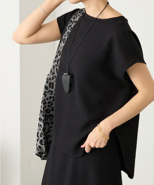 RIVE DROITE（リヴドロワ）の「予約【セットアップ着用可能】メッシュフレンチブラウス（シャツ/ブラウス・レディース・オフホワイト/ブラック/モカ/ブラウン・FREE）」の3枚目の写真