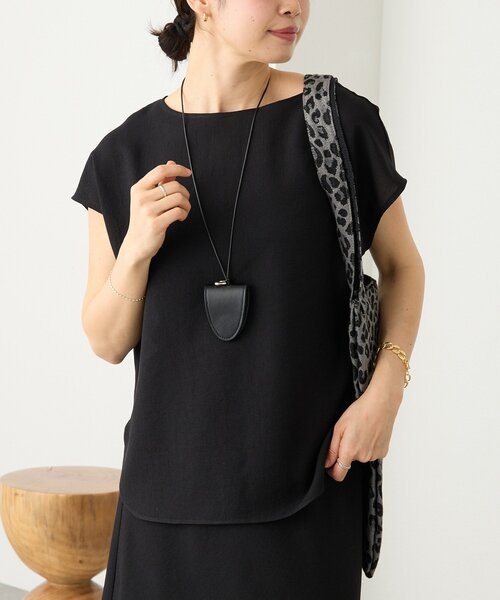 RIVE DROITE（リヴドロワ）の「予約【セットアップ着用可能】メッシュフレンチブラウス（シャツ/ブラウス・レディース・オフホワイト/ブラック/モカ/ブラウン・FREE）」の13枚目の写真