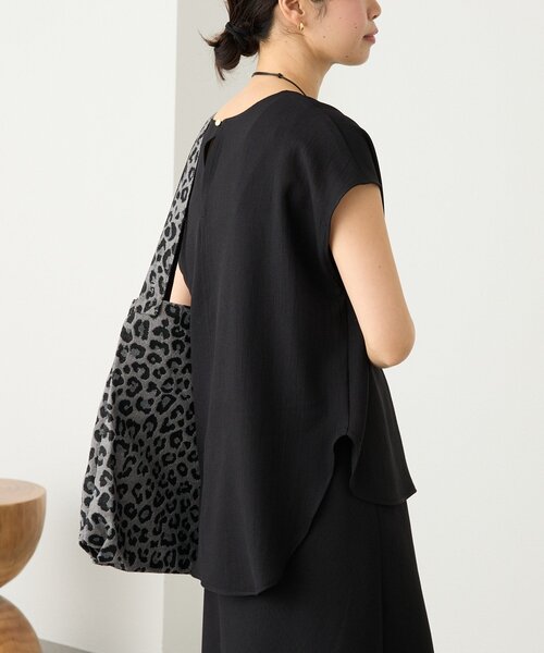 RIVE DROITE（リヴドロワ）の「予約【セットアップ着用可能】メッシュフレンチブラウス（シャツ/ブラウス・レディース・オフホワイト/ブラック/モカ/ブラウン・FREE）」の14枚目の写真