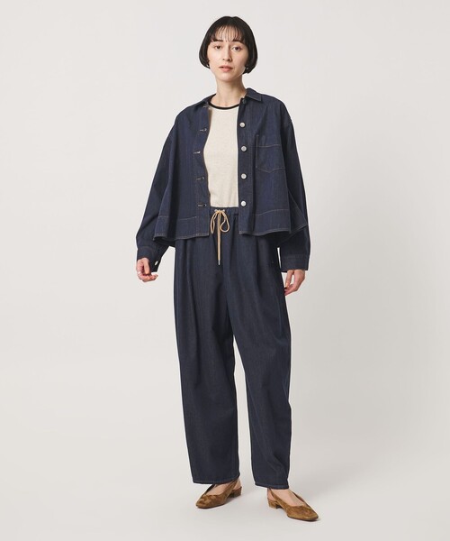 UNITED ARROWS（ユナイテッドアローズ）の「ステッチ フレア デニムジャケット（デニムジャケット・レディース・コバルトブルー/ネイビー・FREE）」の13枚目の写真