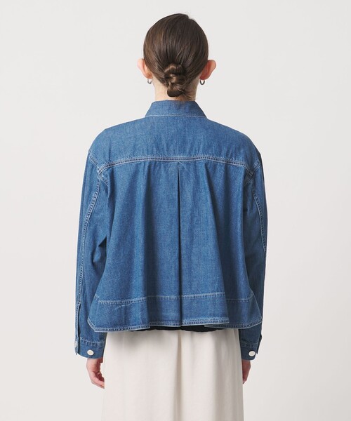UNITED ARROWS（ユナイテッドアローズ）の「ステッチ フレア デニムジャケット（デニムジャケット・レディース・コバルトブルー/ネイビー・FREE）」の16枚目の写真