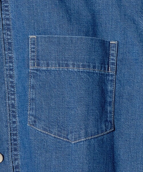UNITED ARROWS（ユナイテッドアローズ）の「ステッチ フレア デニムジャケット（デニムジャケット・レディース・コバルトブルー/ネイビー・FREE）」の21枚目の写真