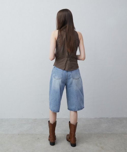 Rohwel(ローウェル)の「Ruffle Tie Sleeveless Blouse / ラッフルタイスリーブレスブラウス(シャツ/ブラウス・レディース・ホワイト/カーキ・FREE)」の10枚目の写真