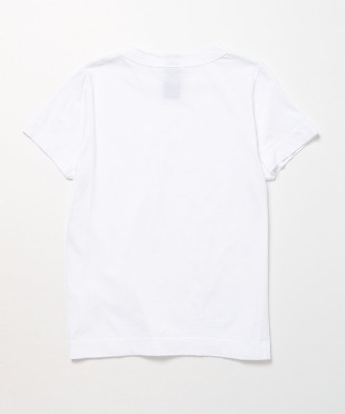 homspun（ホームスパン）の「homspun / コットン半袖Tシャツ（Tシャツ/カットソー・レディース・ホワイト/チャコールグレー・SMALL/MEDIUM）」の5枚目の写真