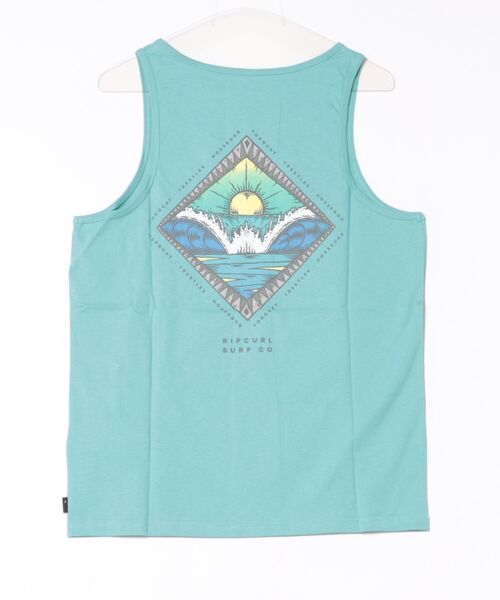 rip curl(リップカール)の「【RIPCURL(リップカール)】REFLECTIONS TANK/バックプリントタンクトップ サーフ ノースリーブ(タンクトップ・メンズ・アクア・SMALL)」の2枚目の写真