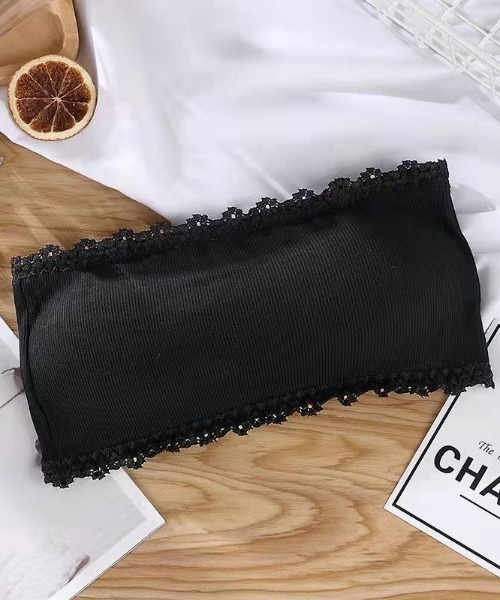 yuue' ( wear )（ユーイ）の「カップ付きリブブラトップ（チューブトップ・レディース・ベージュ/ホワイト/ブラック・FREE）」の7枚目の写真