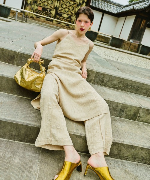 OMMO（オーエムエムオー）の「WASHER RELAX PT（その他パンツ・レディース・ベージュ/ブラック/カーキ・36/38）」の9枚目の写真