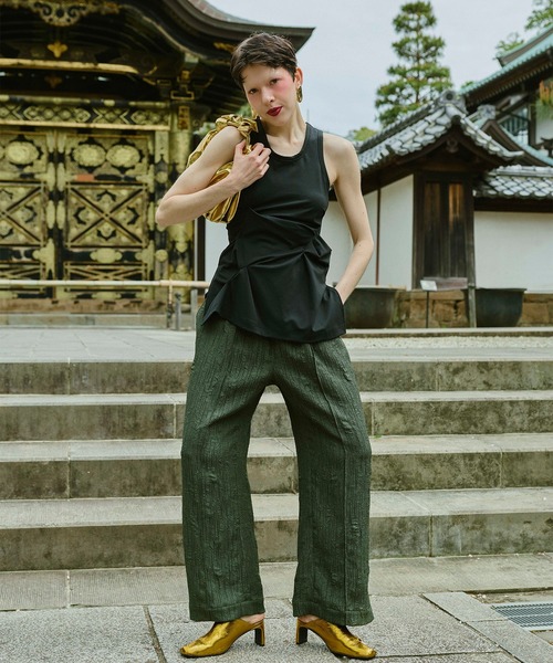 OMMO（オーエムエムオー）の「WASHER RELAX PT（その他パンツ・レディース・ベージュ/ブラック/カーキ・36/38）」の18枚目の写真