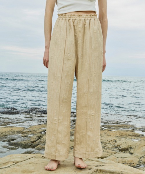 OMMO（オーエムエムオー）の「WASHER RELAX PT（その他パンツ・レディース・ベージュ/ブラック/カーキ・36/38）」の5枚目の写真