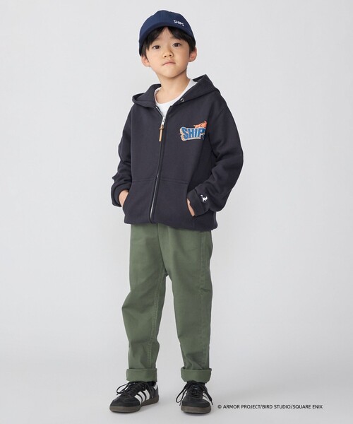 SHIPS(シップス)の「DQVIIR × SHIPS:110~150cm ロゴ ZIP フーディー〈KIDS〉(パーカー・キッズ・グレー/ネイビー・110/130/150)」の9枚目の写真