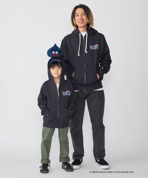 SHIPS(シップス)の「DQVIIR × SHIPS:110~150cm ロゴ ZIP フーディー〈KIDS〉(パーカー・キッズ・グレー/ネイビー・110/130/150)」の13枚目の写真