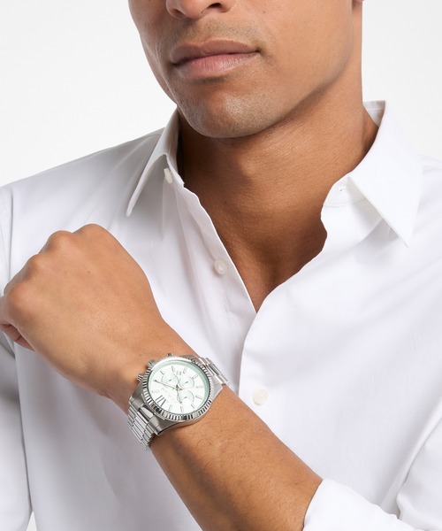 MICHAEL KORS(マイケルコース)の「マイケル・コース 腕時計 メンズ アナログ ステンレス MK9264(アナログ腕時計・メンズ・シルバー・FREE)」の2枚目の写真