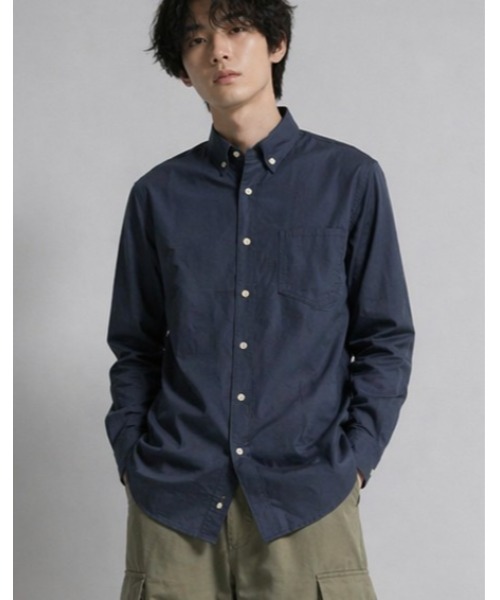 Sakka(サッカ)の「コットンブロードボタンダウンカラーシャツMADE IN JAPAN(シャツ/ブラウス・メンズ・インディゴブルー・MEDIUM)」の6枚目の写真