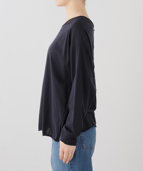 EMILY WEEK(エミリーウィーク)の「《追加2》2WAYスナッププルオーバー(Tシャツ/カットソー・レディース・ホワイト・FREE)」の6枚目の写真