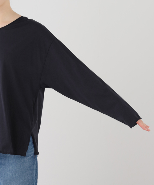 EMILY WEEK(エミリーウィーク)の「《追加2》2WAYスナッププルオーバー(Tシャツ/カットソー・レディース・ホワイト・FREE)」の9枚目の写真