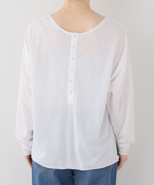 EMILY WEEK(エミリーウィーク)の「《追加2》2WAYスナッププルオーバー(Tシャツ/カットソー・レディース・ホワイト・FREE)」の14枚目の写真