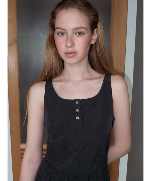 ETMON(エトモン)の「Button Lace Sleeveless Dress, Black(ワンピース・レディース・その他・SMALL/MEDIUM)」の4枚目の写真