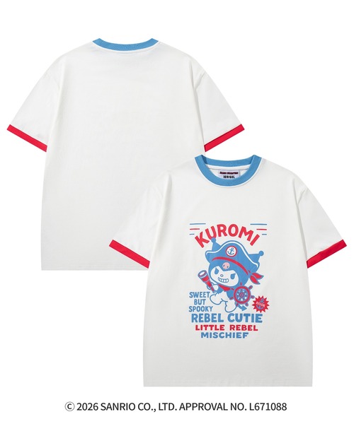 aimoha(アイモハ)の「HOOK -original- サンリオキャラクターズ コラボ プリントTシャツ(Tシャツ/カットソー・メンズ・ホワイト/ブラック・L/S/M)」の2枚目の写真
