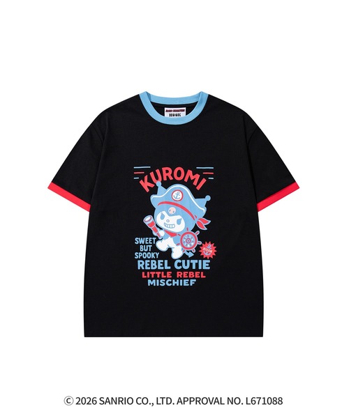 aimoha(アイモハ)の「HOOK -original- サンリオキャラクターズ コラボ プリントTシャツ(Tシャツ/カットソー・メンズ・ホワイト/ブラック・L/S/M)」の6枚目の写真