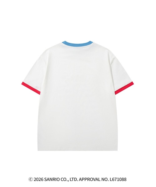 aimoha(アイモハ)の「HOOK -original- サンリオキャラクターズ コラボ プリントTシャツ(Tシャツ/カットソー・メンズ・ホワイト/ブラック・L/S/M)」の5枚目の写真