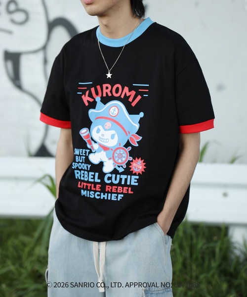 aimoha(アイモハ)の「HOOK -original- サンリオキャラクターズ コラボ プリントTシャツ(Tシャツ/カットソー・メンズ・ホワイト/ブラック・L/S/M)」の16枚目の写真