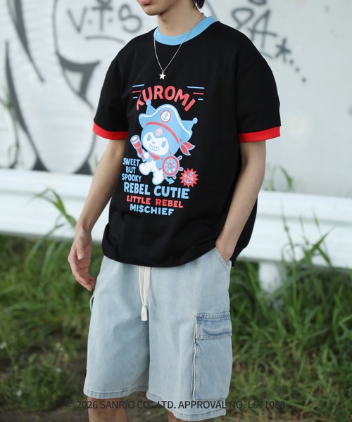 aimoha(アイモハ)の「HOOK -original- サンリオキャラクターズ コラボ プリントTシャツ(Tシャツ/カットソー・メンズ・ホワイト/ブラック・L/S/M)」の17枚目の写真